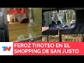 Feroz tiroteo en el shopping de San Justo: un policía se enfrentó a balazos con motochorros