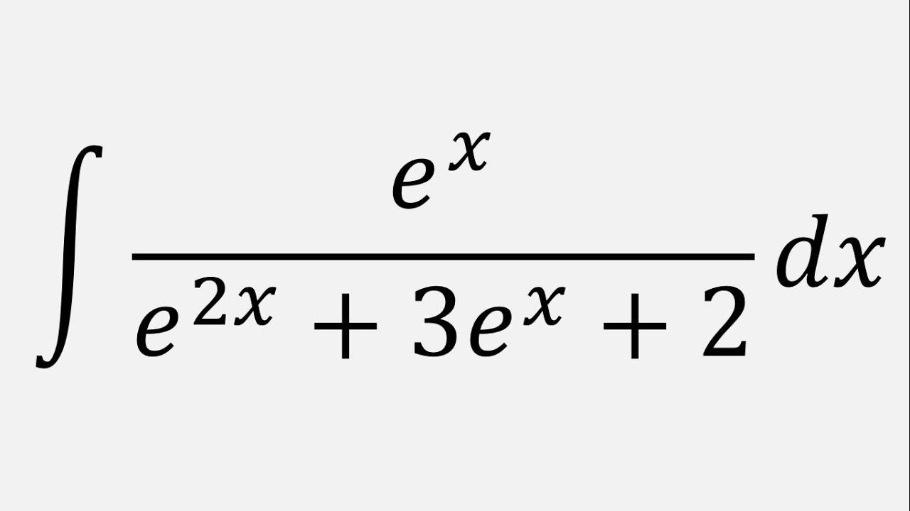 Integral Of E x e 2x 3e x 2 Dx YouTube integral-of-e-x-e-2x-3e-x-2-dx-youtube
