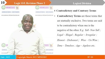 IP-SH LOGIC FORM 5  REVISION PHASE 2 : LOGICAL DIVISION