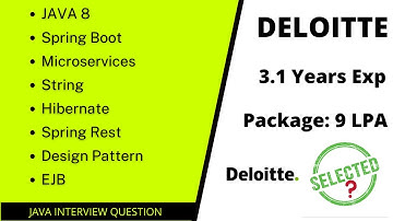 Java Interview Questions Asked at Deloitte