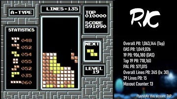 First Recorded Maxout w/ Hypertap - [NES] Classic Tetris
