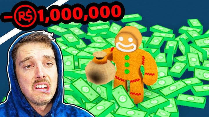 I spent $1,000,000 Robux