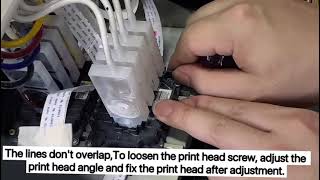 1.Print the calibration chart line of "Head Install - Vertical Check"
