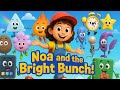 Noa and the Bright Bunch! 🌈 | Nursery Rhymes Song for Kid's | Learn With Noa