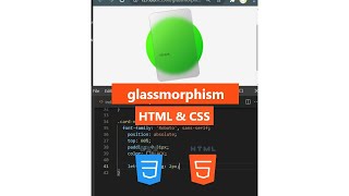 Glassmorphism CSS #Shorts