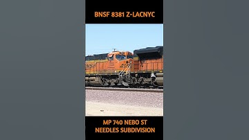 BNSF 8381 EB Z-LACNYC MP 740 NEEDLES SUB NEBO ST 3-20-2024 #bnsf #railway #automobile
