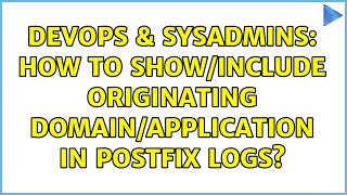 Celebrity DevOps & SysAdmins: How to show/include originating domain/application in Postfix logs? Profile