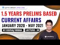 L35: 1.5 Years Prelims Based Current Affairs January 2020 - May 2021 | UPSC CSE 2021 | Devraj Verma