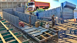 Handmade Manufacturing of 48 Feet Long TRUCK Trailer Chassis| Production of Truck Trailer Body Frame