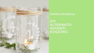 DIY alternatív adventi koszorú