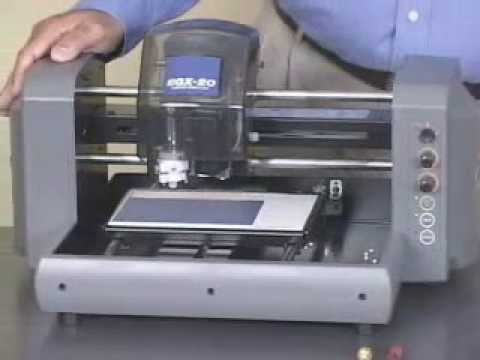 EGX-20 Engraver - Engraving Plastic