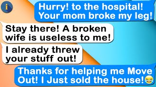 【Apple】 Husband Dumped Me after I Broke My Leg Because his Mom Pushed Me Down the Stairs!