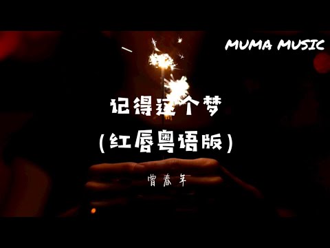 曾春年 - 記得這個夢『 落花倦容秋天裡相逢  , 仍在眷戀兩心亦曾共。』【動態歌詞Lyrics】