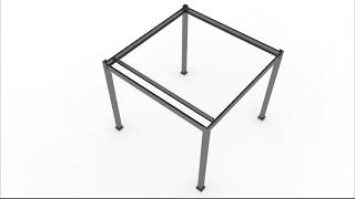 Rockford Basic pergola 3 x 3 m Assembly video