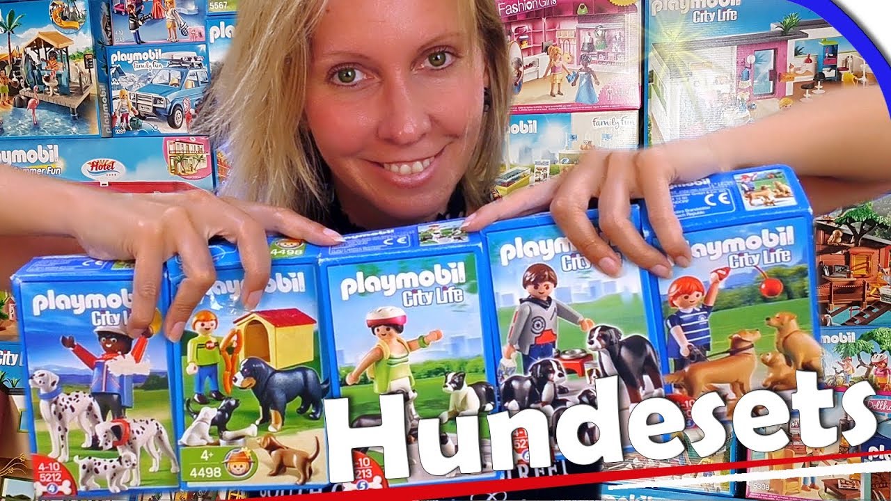 PLAYMOBIL 🐶 5 Hunde PLAYSETS 🐕 5209, 5212, 5213, 5214, 4498 Hunderassen