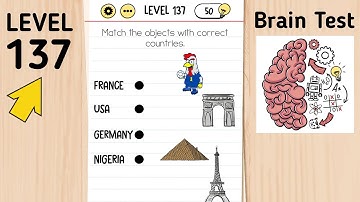 Brain Test Level 137 Match The Objects With Correct Countries.