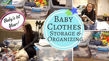 MASSIVE DECLUTTER & ORGANIZE BABY CLOTHES! - Baby Storage & Organization