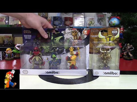 Gold Shovel Knight + 3 Pack Amiibo Unboxing - 12 Days of Nintendo Christmas Day 2