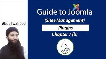 Guide to Joomla Chapter 7b Plugin management - abdulwaheed.pk