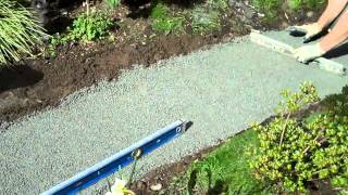 How to build a flagstone walkway part I