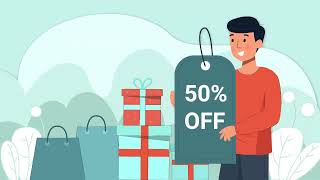 Flat Character Motion Graphic Animation | After Effects Templates | Shopping Explainer Scene Pack
