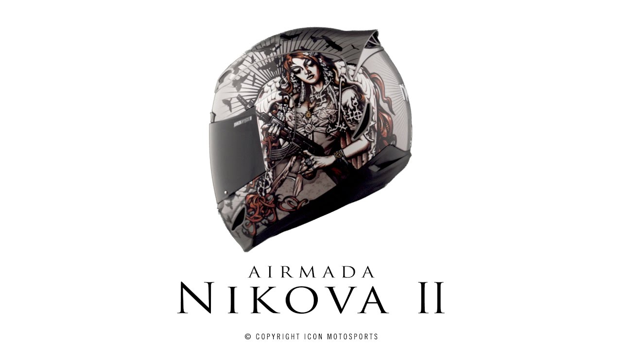 icon airmada nikova ii helmet Sauvetage 2 Motorangutan Icon Airmada Nikova II Sideplates