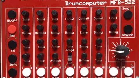Drumcomputer MFB 522 etude 2 20120808