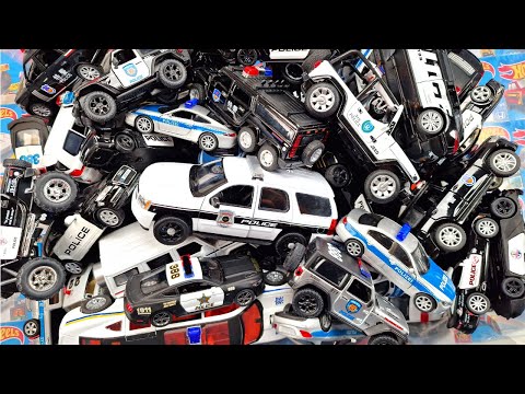 Big Box Full Of Police Cars - Giant Selection Of Police cars