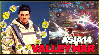 TOP1 WARRIOR SUPER TANKY DRAGON PT VS AME PT | ASIA14 VALLEY WAR | FAMOUS FAM VS HOF/STORM | MIR4