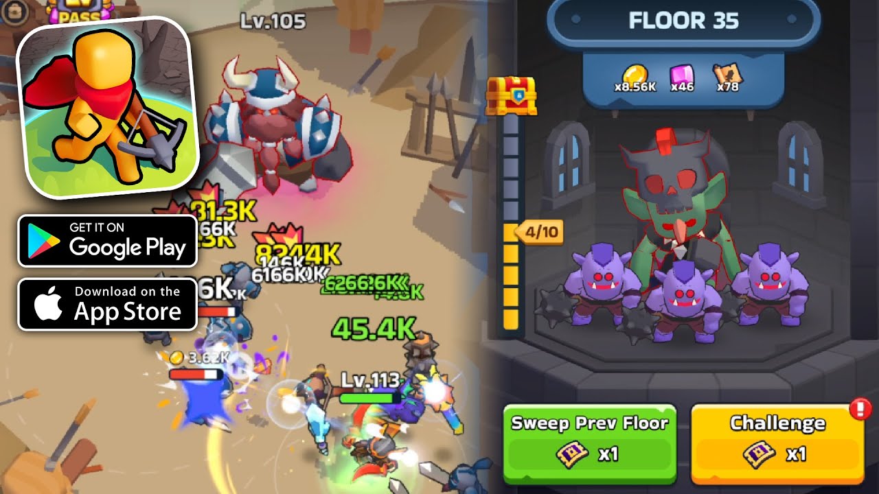 XP Hero - Tower Progress - Прохождение игры, часть 56 (Android, iOS)