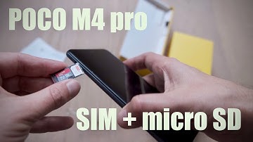 POCO M4 pro   How to insert Sim and micro SD