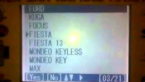 SKP900 Program 2012 FORD FİESTA TİTANİUM 1 4 BACKUP KEY