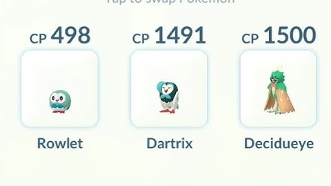 Rowlet Evolution Line In Great League 💥🔥 Pokemon go