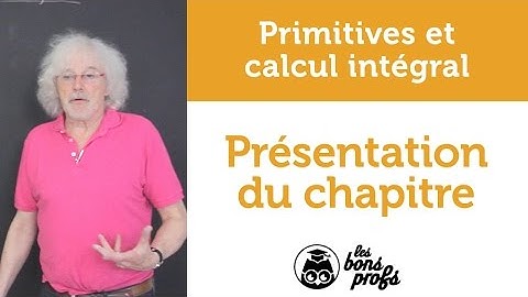 Primitives et calcul intégral : présentation - Maths - MPSI 1ère année - Les Bons Profs