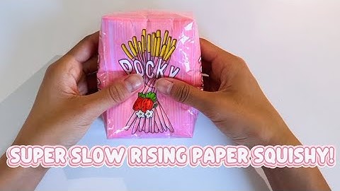 How to make super slow rising paper squishes