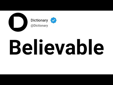 Video: At vai nozīmē ticams?