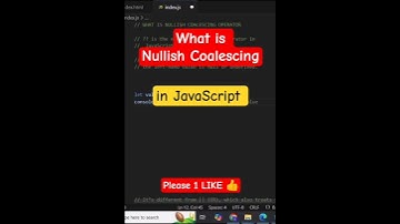 Nullish Coalescing Operator in JavaScript | javascript interview question #shorts #coding #interview