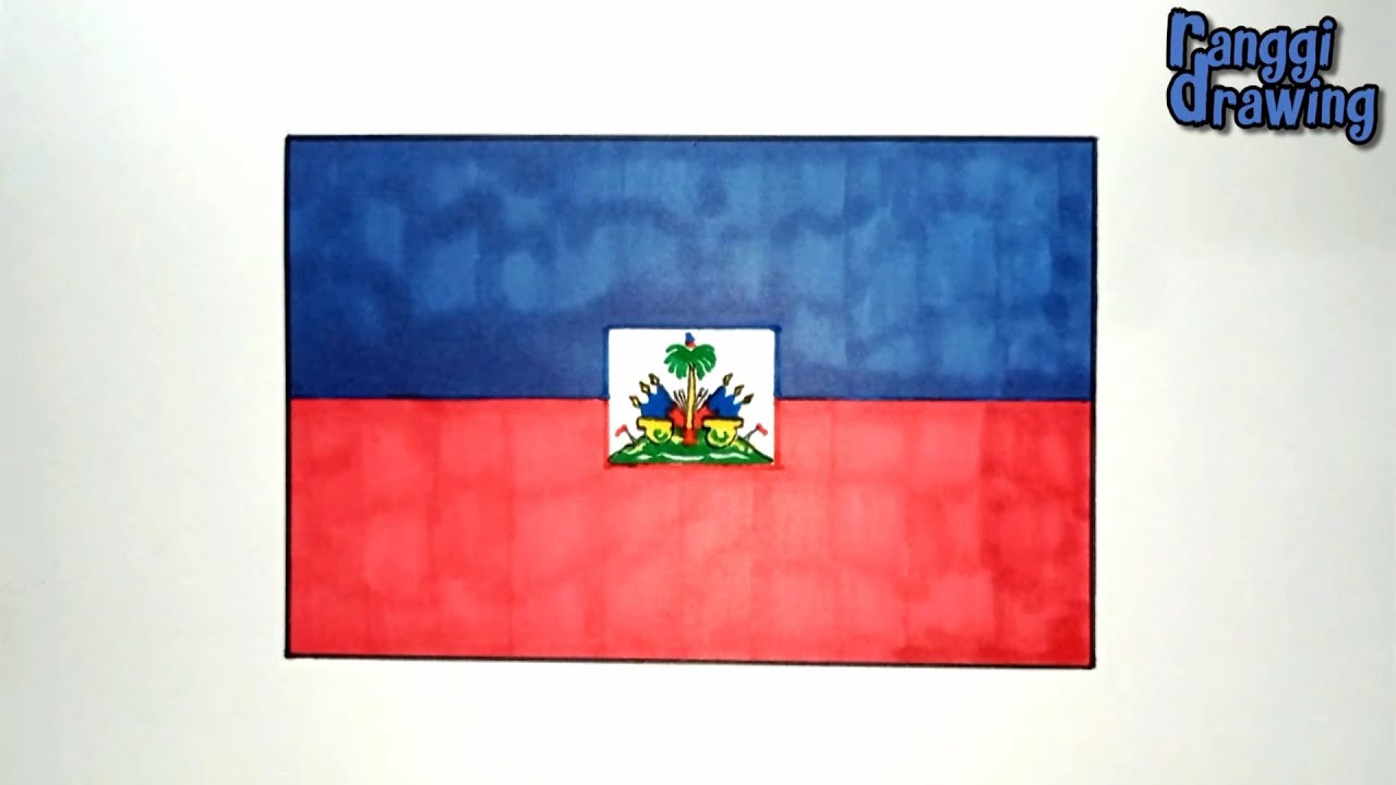 How to draw the haitian flag