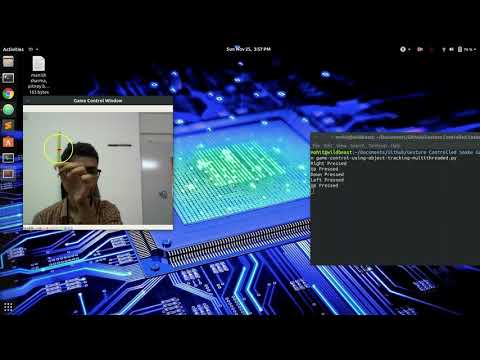 Gesture Controlled Game Playing with OpenCV and Computer Vision