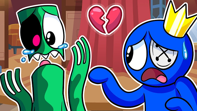 blue x green 💙💚 rainbow friends (Red flags) #shorts #animation #flipaclip  #capcut #rainbowfriends in 2023