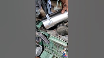 six sylinder diesel engine piston fitting #shorts #engine #workshop #mechanical #short #viralshorts