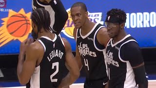 Rajon Rondo reaction after Kawhi Leonard airballs the game tying 3😀 Clippers vs Mavericks Game 5