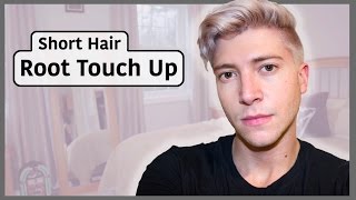 How to Touch Up Platinum Roots  Short Hair