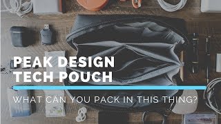 What can you pack inside the Peak Design TECH POUCH? | The Travel Line