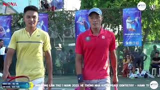 ĐÔI NAM 2400 - Lý Hoàng Nam - Đắc Tiến vs Trịnh Linh Giang - Phạm Minh Tuấn | Tennis Phong Trào