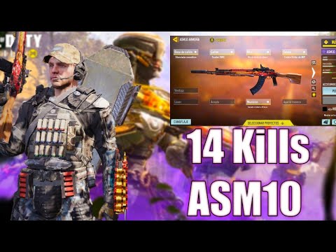 Call Of Duty Mobile (CODM) 14 Kills probando ASM10 - Battel Royal - Clase - Revienta a Tus Enemigos