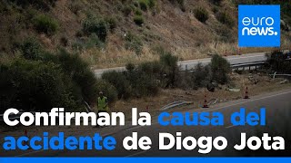 Confirman la causa del accidente de Diogo Jota: exceso de velocidad y fallo en un neumático