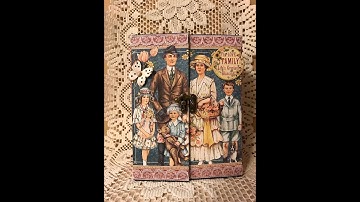 MINI ALBUM TUTORIAL PART 3 GRAPHIC 45 PENNYS  GATEFOLD VALERI JS HOBBIES AND CRAFTS