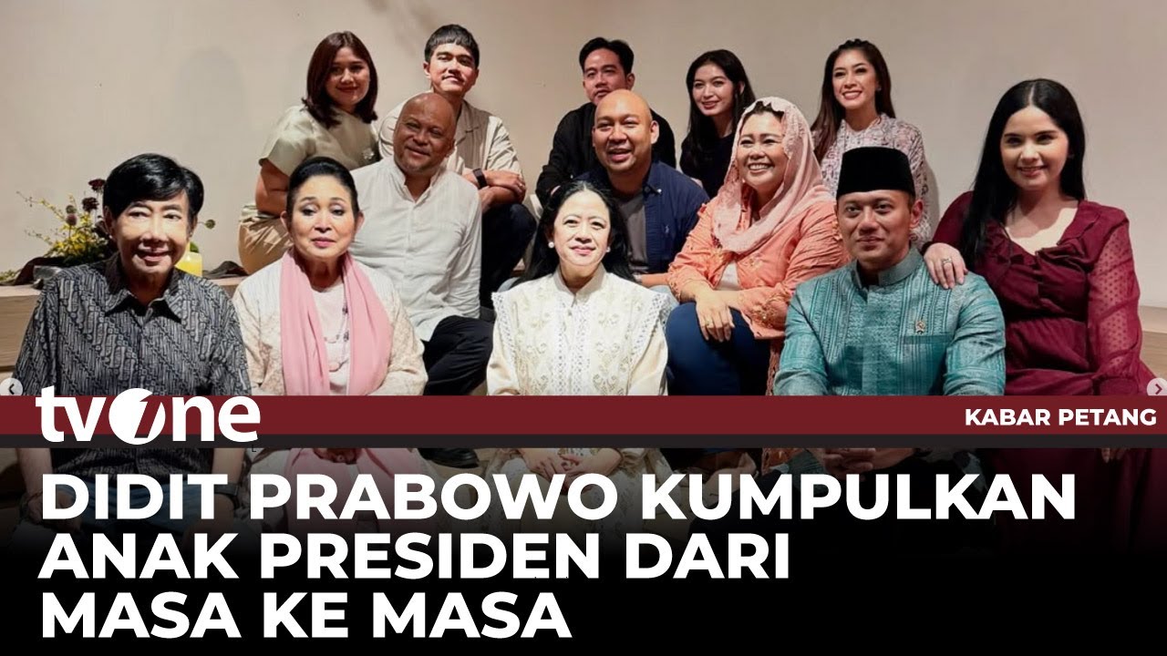 Didit Prabowo Rayakan Ulang Tahun dengan Kumpulkan Anak Presiden Indonesia dari Masa ke Masa