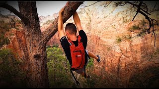 Angels Landing - Scariest Hike in America? Hiking next to 1500 foot cliff - Zion National Park, Utah